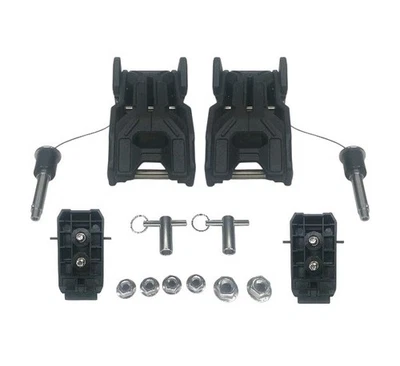 Новые модернизированные петли капота защелки с ключами 18-25 Jeep Wrangler противоугонные черные  - Изображение 1 из 4