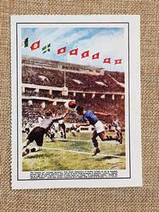 Figurina originale La Domenica del Corriere 1936 Berlino Italia Germania Calcio - Bild 1 von 1