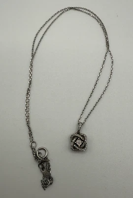 Colar de diamante Kay Jewelers Center of Me 1/10 ct tw prata esterlina 18" $299 - Imagem 1 de 4