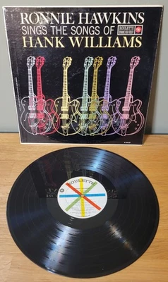 Ronnie Hawkins Sings Hank Williams First Pressing Roulette Records Early Rock LP - Image 1 of 4