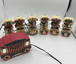 Vintage 1992 Mr. Christmas Holiday Carousel 6 Horses 21 Carols *TESTED* VIDEO - Picture 1 of 11