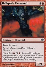 *FOIL* Hellspark Elemental 1x MtG Conflux ENGLISH SP/NM
