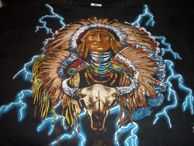 Vintage American Thunder  T Shirt 90's Single Stitch Black Sz XL - Image 1 of 4