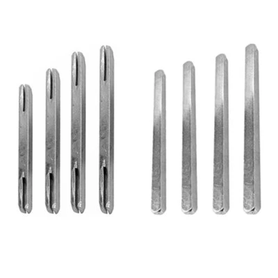 8mm Spindle Bar for Door Handles Nickel Plated Steel - Split/Plain Spindle Bar - Image 1 of 4