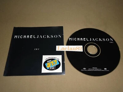  Michael Jackson Cry Epic Cd Single Promo RARE Mexican Logo Radio Stereo 97.7 Fm Foto 1 de 3