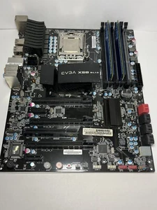 EVGA X58 SLI3 LGA 1366 DDR3 ATX Motherboard CPU Combo AS IS READ DESCRIPTION - Picture 1 of 6
