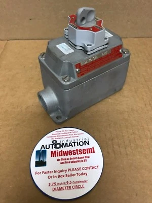 EFDB175345 APPLETON EFDB175-345 TYPE SSA 3POS-4CKT SELECTOR 600V FREESHIPSAMEDAY - Image 1 of 4