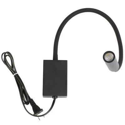 Bedside Gooseneck LED light Reading Sconce Wall Mount Plug 4000K Natural white - Image 1 of 4