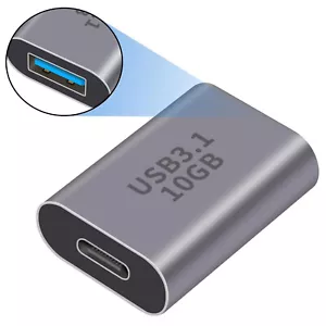 10Gbps USB 3.1 A Female to USB Type C Female Converter OTG Adapter Fast Charging - Picture 1 of 8