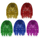 Vibrant Tinsel Hair Extensions for Cosplay - 5pc Pack