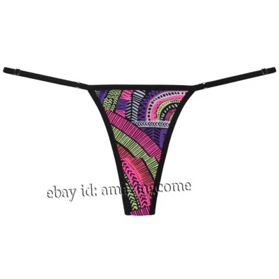 女士比基尼丁字裤可调节侧边亲密内衣迷你泳装 — 第 1/4 张图片