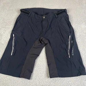 Endura Singletrack Lite Cargo Shorts Mens 2XL Black Baggy Cycling Biking Riding - Picture 1 of 16