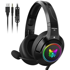 ONIKUMA K9 Gaming Headset RGB Lights Stereo Headphones - Picture 1 of 7