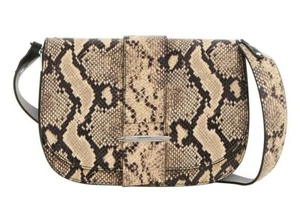 Bolso Bandolera de Cuero Nuevo con Etiquetas Karen Millen Manhattan Diseño de Cocodrilo - Imagen 1 de 4