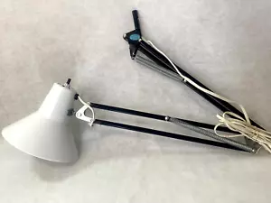 VINTAGE WEISSE LEDU FEDER GELENKARM MCM ZEICHNUNG SCHREIBTISCHLAMPE - Bild 1 von 14