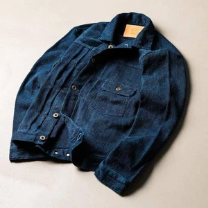 Japan Blue Jeans Indigo Sashiko Denim Jacket 2nd Type Size 36 Cotton 2023AW - Picture 1 of 8