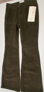 NEW Women's Size 4 Porkchop Flare Brown Corduroy Pants No Boundaries - Picture 1 of 8