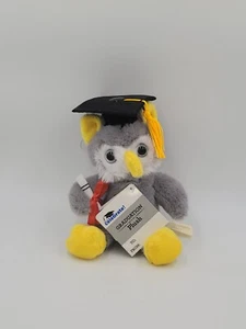 Mochila de felpa con clip Way To Celebrate Gray Owl Graduation dyc2 - Imagen 1 de 3