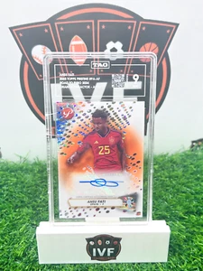 2023 Topps Prisine Ansu Fati /25 Road To Euro 2024 Orange Refractor - Auto - Bild 1 von 2