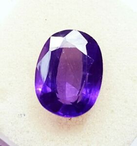 7.25 Ct Certified Violet Amethyst Loose Gemstone With Free Shipping