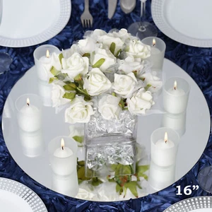 4 pcs 16" Round MIRRORS Wedding Party Reception Wholesale CENTERPIECES Supplies - Picture 1 of 5