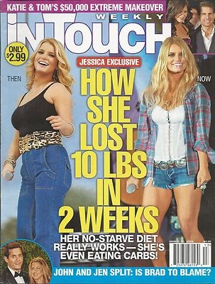 In Touch Magazine Jessica Simpson Tom Cruise Katie Holmes Jennifer Aniston 2009 Foto 1 de 4
