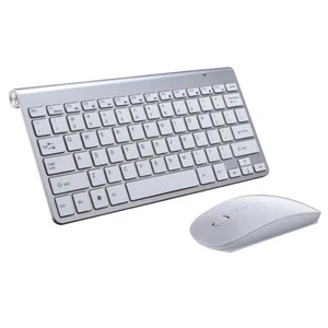 2.4G Super Slim Wireless Tastatur und Maus Combo Kit für Silber - Photo 1/12