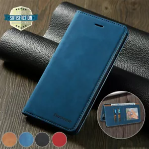 Leather Wallet Case For iPhone 15 14 13 12 Pro XS Max XR X 8 7 Flip Phone Cover - Picture 1 of 45