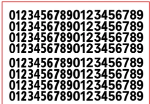 Decals Chiffres noirs 7 mm 1/43 1/32 1/24 Numeros Black numbers Décalcomanie - Picture 1 of 1