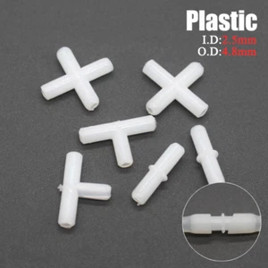 Conector de tubo de plástico recto/T/X/cruzado-divisor de flujo de aire/agua para modelo hágalo usted mismo - Imagen 1 de 10