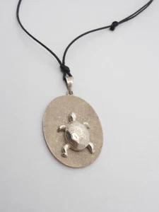 Schildkröte: Silber Anhänger 925 - Anhänger Mit Turtle - Reptilien - Bild 1 von 3