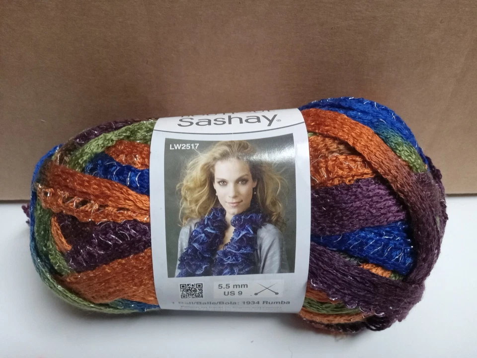 Red Heart Boutique Sashay Yarn 2 Balls 3.5 Oz 30 Yds 1950 Disco
