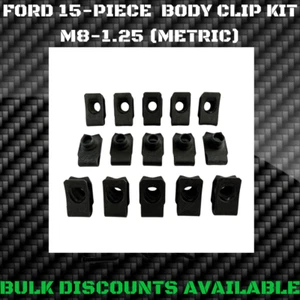 1980+ Ford F250 F350 F450 F550 Full Size Pick Up Truck Body Clips U Nuts M8-1.25 - Picture 1 of 1