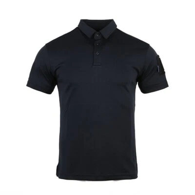 Polo de secado rápido unidireccional Emersongear para hombre deporte fitness camisetas polo azul marino Foto 1 de 4