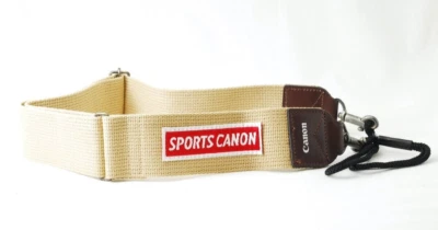 [Top MINT] SPORTS Canon Beige/Brown Adjustable Camera Shoulder Neck Strap Japan - Image 1 of 3