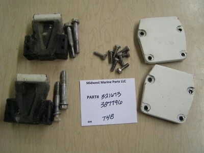 321673 387796 Johnson 70 HP 2 tiempos inferior montaje de goma y cubiertas T48 Foto 1 de 4