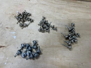 Menge 53 Knöpfe Küche Schrank Schublade Zugknöpfe Rund Zinn - Bild 1 von 6