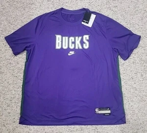 Nike Milwaukee Bucks Classic Edition Shooting Shirt DN9469-504 Men’s Size XXL - Picture 1 of 10