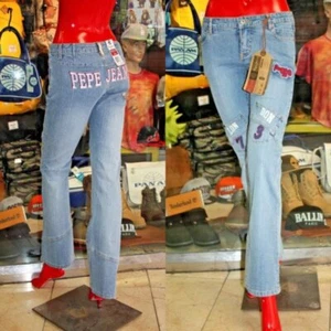 Pantalones de mezclilla para mujer Pepe Jeans índigo claro nuevos con etiquetas - Imagen 1 de 7