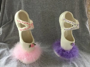 Nuevo Bailarina Ballet Danza Bailarina Punta Zapatillas Zapato Jarrón Recital Personalizado - Imagen 1 de 3