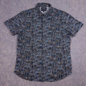 Bonobos Button Up Shirt Large Slim Fit Zebra Print Multicolor Party Pima Cotton - Picture 1 of 8