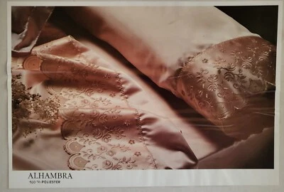 New Dolz Quality Satin Alhambra Embroidered Bed Set - King - Made in Spain - Image 1 of 4