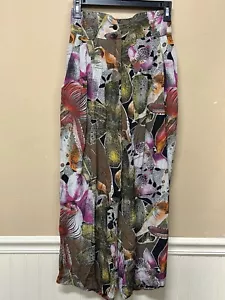 Options Made in Italy Floral Pants Size 40 - Picture 1 of 8