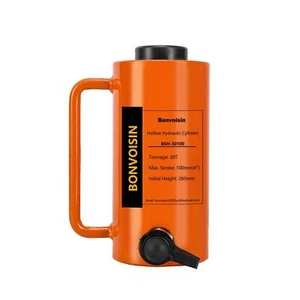Bonvoisin 30T 4 Inch Hollow Hydraulic Cylinder Jack Porta Power Ram Single Ac... - Picture 1 of 6