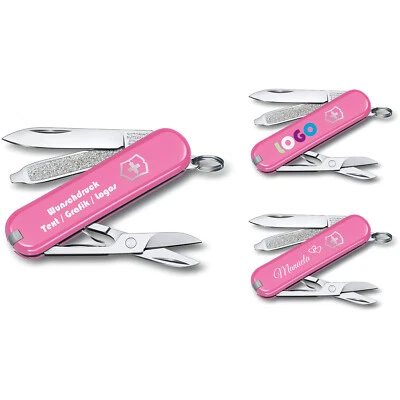 Victorinox Classic SD Cherry Blossom personalisiert mit Name 0.6223.51G rosa