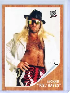 2011 Topps WWE MICHAEL "P.S." Tarjeta insertada HAYES Heritage #H-6 - Imagen 1 de 2