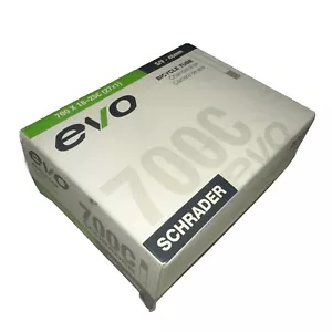 EVO Bike Inner Tube 700c x 18-25 Schrader Valve 48 mm 27 x 1” Spare Replace - Picture 1 of 5