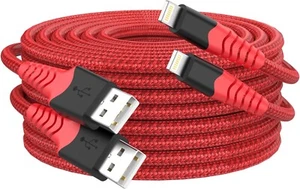 1M 2Pack USB a to Lightning Cable, Apple Mfi Certified, Fast Charging & Data - Picture 1 of 9