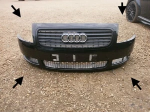AUDI TT 225BHP 2003 coupe cabriolet BLACK GENUINE FRONT BUMPER 8N MK1 56k miles - Picture 1 of 24