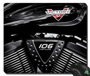 Victory Motorcycle Monochrome 1 mousepad lock edge - Picture 1 of 3